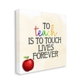 thumbnail image 3 of Stupell Teaching Is To Touch Lives Forever Phrase Food & Beverage Painting Gallery Wrapped Canvas Print Wall Art, 3 of 7
