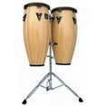 thumbnail image 2 of LP Latin Percussion LPA646AW Aspire 10" and 11" Natural Finish Wood Conga Set with Double Stand, 2 of 2