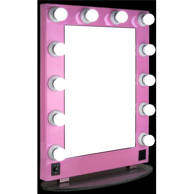 Hiker HKL4302PCPK Pink Mirror LED Light Glass