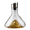thumbnail image 1 of Stainless Steel Pourer Dispenser Pot with Aerator Filter Hand Blown Iceberg 1600ml, 1 of 9