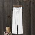 thumbnail image 7 of MSJUHEG Women'S Pants High Waisted Jeans For Women Womens Trousers Back Pants Elastic Waist Linen Pants Pants Linen Pants White 5Xl, 7 of 7