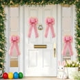 thumbnail image 6 of Handcrafted Easter Bow with Faux Linen Ribbon - Festive Decorative Bow Accessory, Perfect for Easter Wreath, Door Hanging, Gift Wrapping, Home Decor & Spring Holiday Celebration, 9*18in, Pink, 6 of 6