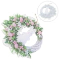 thumbnail image 5 of Easter Flower Wreath Decoration Front Door Bunny Garland Home Door Decor Holiday Party Creative Rabbit Flowers Wreath, 5 of 8