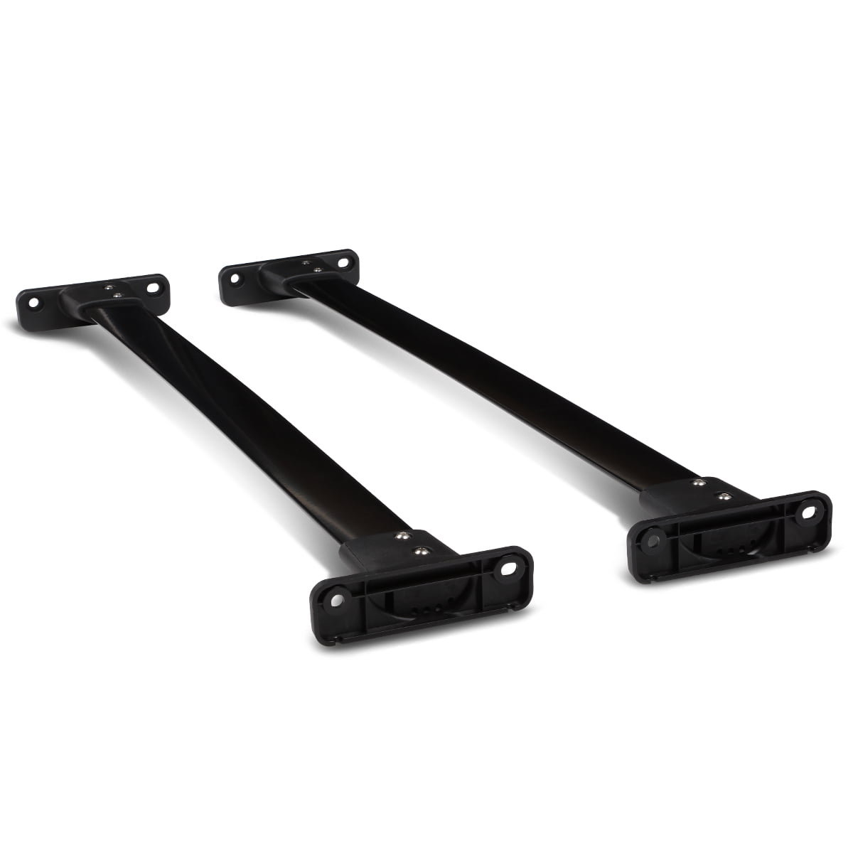 Pair Of Aluminum Roof Rack Cross Bars For 2005-2012 Nissan Pathfinder - Matte Black