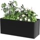 thumbnail image 2 of Yeshouse Macetero grande de metal para plantas de exterior, rectangular de acero resistente con montaje a presión para jardín, patio y jardín, 2 of 5