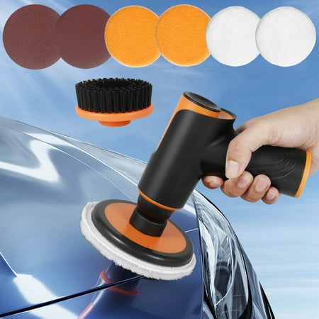 

Iraza Car Electric Polisher 100W Cordless Rechargeable Car Polishing Machine with 4000mAh Battery Hand-held Portable Car Waxing Tool