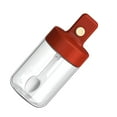 thumbnail image 3 of ABS Spice Jar Reusable Washable Heats-resistant Colorful Silicone Sealing Seasoning Container Indoor Kitchen Salt Shaker Can Orange Red, 3 of 8