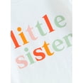 thumbnail image 6 of Liacowi Sister Matching Romper Outfits Letter Print Long Sleeve Romper + Solid Color Long Pants +Bow Headband, 6 of 9