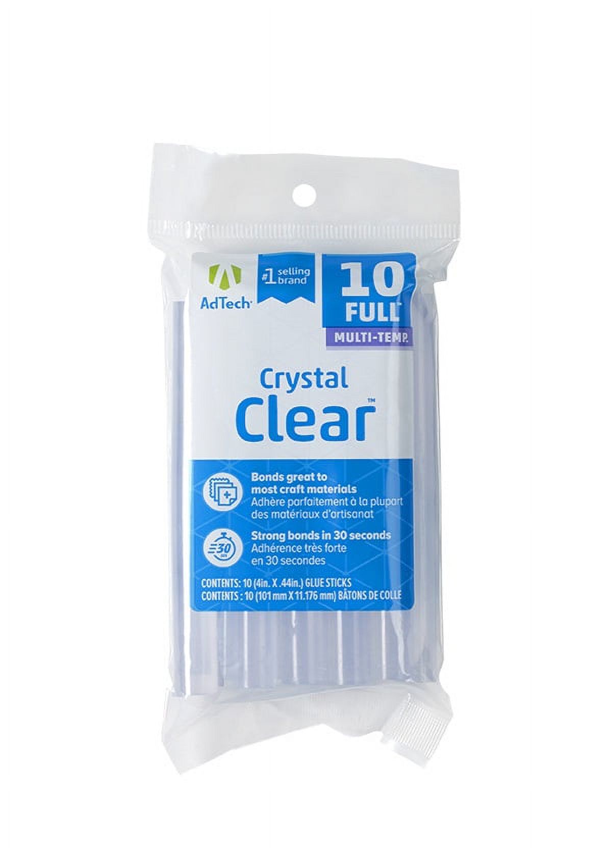 AdTech Crystal Clear Hot Glue Sticks, 3 Pack (30 Sticks) photo 2