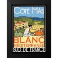 thumbnail image 2 of Got, Jean-Pierre 11x14 Black Modern Framed Museum Art Print Titled - Blanc Mediterranee, 2 of 5