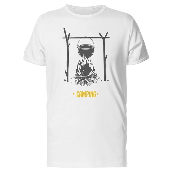 Camping Bonfire Cooking Tee Men's -Image by Shutterstock