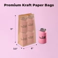 thumbnail image 6 of Fit Meal Prep 200 Pack 6 lb Brown Paper Lunch Bags, 11 x 6 x 3.5" Premium Kraft Paper Bags Bulk for Small Business, Recyclable Snack Sacks, Durable Grocery Bag for Food Storage, Packing, 6 of 7