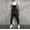 Black, variant on EGNMCR Men's Pants, Full Length Pants Overalls, Men's Denim Bib Overall, Men's Workout Athletic Pants Mens Washed Bib Overalls Casual Ripped Jumpsuits Rompers Men Pants