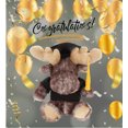 thumbnail image 5 of DolliBu Sitting Moose Graduation Plush Toy - Super Soft Graduation Stuffed Animal Dress Up with Gown & Cap with Tassel Outfit - Cute Congratulatory Graduation Gift - 10 Inches, 5 of 6