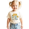 thumbnail image 3 of Big Sister to Bee Shirt for Girls Bumble Bee Sibling Reveal Tee, Natural Shirt, 4T, 3 of 8