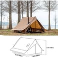 thumbnail image 4 of Camping Hot Tent Cabin Tent, Chalet 70 Pro Portable WallTent with Stove Jack and Two Poles for 2-3 Person Hiking, Backpacking, 4 of 9