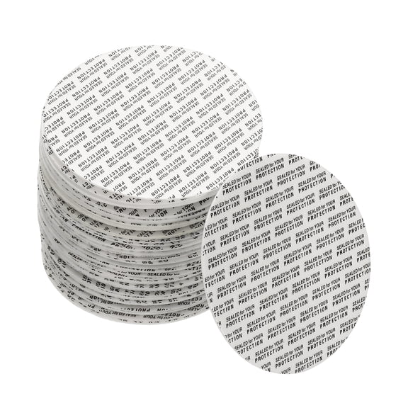 Uxcell 110Pack Foam Lid Liner, 85mm/3.35" PS Foam Resistant Tamper Pressure Sensitive Seal for Bottle Cap Liners Seals