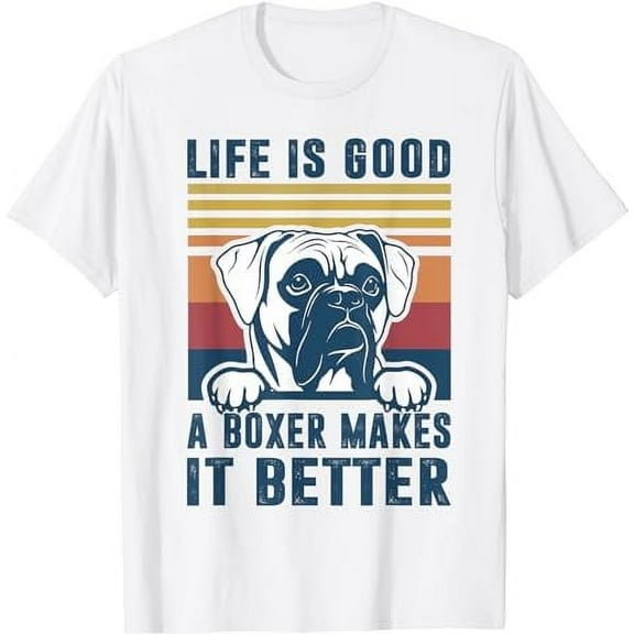Boxer Dog Gifts For Men Women Boxer Dog Dad Mom T-Shirt