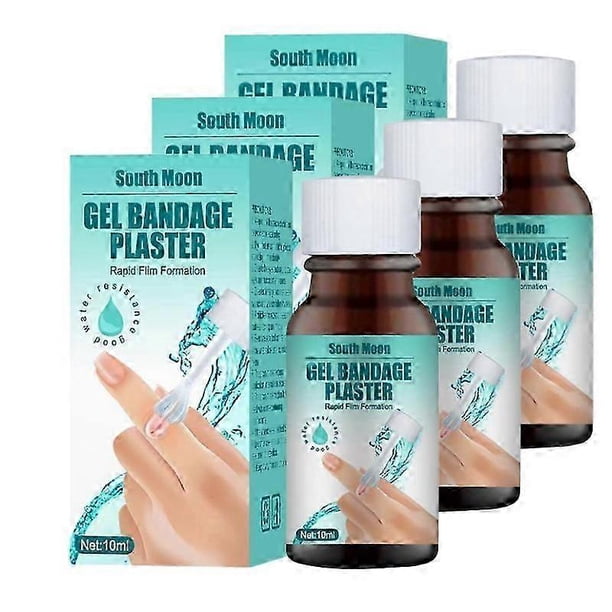 3Pcs New Skin Liquid Plaster, Waterproof And Breathable Quick-dry Gel Liquid Bandages For Scrapes/cracked Skin/wounds/dry