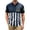 Blue, variant on Men’s USA 250th Anniversary Flag Print Short Sleeve Button Down Shirt, Regular Fit Patriotic Summer Casual Beach Pocket Shirt Light Blue XXL