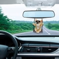 thumbnail image 5 of Swinging Dog Rear View Mirror Accessories For Car,Bulldog Cute Car Rear View Mirror Pendant Accessories Decorations,Frenchie Gifts Suitable For Men And Women-White, 5 of 8