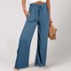thumbnail image 1 of WILLBEST Pantalones Casuales de Mujer con Cintura Alta y Pierna Ancha para Uso Diario, Actividades al Aire Libre y Comodidad En el Hogar con Un Diseño Arrugado Único. Extra Grande, 1 of 4