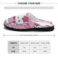 thumbnail image 2 of Womens Cozy Slippers Hello Kitty Warm Soft Plush Slipper Slip-on House Shoes for Home Indoor Outdoor, 2 of 7