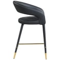 thumbnail image 4 of Meridian Furniture Destiny Black Vegan Leather Stool, 4 of 6