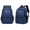 A002- Dark Blue, variant on School Backpack, Backpack for High School, Backpack with Water Bottle Pocket, Waterproof Backpack for School, Bookbag for School, 14X11X7 Inch Durable Rucksack with Mesh Side