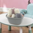 thumbnail image 4 of LOLIPPYY 3pcs Plastic Washing Basin Shampoo Bowl Gray Compact Design Salon Use, 4 of 8