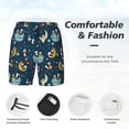 thumbnail image 3 of Naloa Space Sleeping Panda Print Men Swim Trunks with Compression Liner ,Board Shorts,Men's Swim Shorts with Drawstring and Elastic Waistband-X-Large, 3 of 6