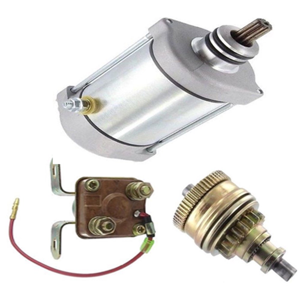 New 12 Volt Starter, Drive & Solenoid Kit For Polaris Sportsman 700 Twin 4x4 EFI ATV Walmart