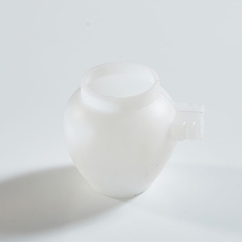 PAMINGONO 15Pcs Bird Feeding Container White Plastic Compact Space Saving Feeder