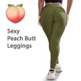 thumbnail image 3 of Ciana Best Workout Butt Lifting Leggings Seamless Scrunch Butt Leggings for Women, Tummy Control, Highwasted Yoga Pants Olive - XL, 3 of 4