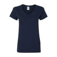 thumbnail image 2 of Gildan - Heavy Cotton Womenâ€™s V-Neck T-Shirt - 5V00L - Navy - Size: XL, 2 of 3