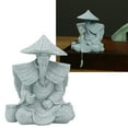 thumbnail image 1 of Sitting Fishing Statue, Fisherman Ornament Compact Design  for Office Desk Cabinet, 1 of 7