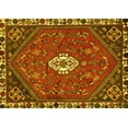 thumbnail image 1 of Ahgly Company Machine Washable Indoor Rectangle Persian Yellow Traditional Area Rugs, 2' x 5', 1 of 4