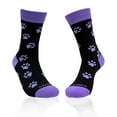 thumbnail image 1 of Purple Paw Print Dog Lover Socks from the Sock Panda, 1 of 5