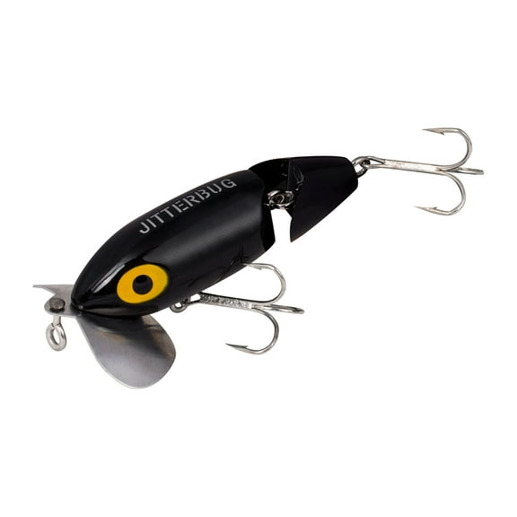Arbogast Jitterbug Jtd 2.5' 3/8oz Black