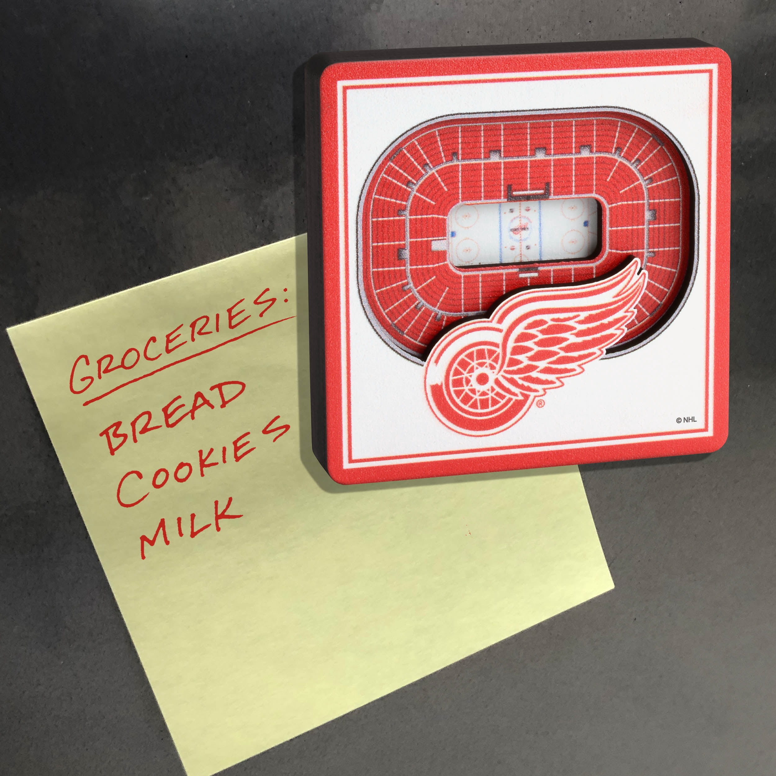 YouTheFan NHL Detroit Red Wings 3D StadiumView Magnet