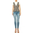 thumbnail image 4 of Women's Dressy Casual Racerback Vest Three Button Tuxedo Suit Waistcoat, 4 of 6