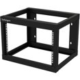 thumbnail image 3 of StarTech.com 6U 19 Pouces Wall Mount Network Rack 19 Pouces Deep 2 Post Open Frame for Server Room Data/AV/IT/Communication/Computer Equipment/Patch Panel with Cage Nuts/viss Hook/Loop, Cisco 2960 - 19 Pouces Wallmount Rack (RK619WALLO) - Cadre Ouvert en Rack - 2 Poteaux - Montable au Mur - Noir - 6U - 19 Pouces, 3 of 12