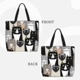 thumbnail image 2 of Easygdp Colors Cats Bolsa Tote para Mujer, Bolso de Hombro para Trabajo, Playa, Viajes, Compras y Supermercado, 2 of 7