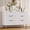 White 6 Drawer, variant on IDEALHOUSE White 6 Drawer Dressers, Modern Fluted Storage Cabinet, Water-Resistant MDF, Quiet Glide, Double Anti-Tip, Stable Organizer for Bedroom