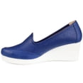 thumbnail image 3 of Brinley Co. Womens Comfort-sole Laser-cut Lightweight Wedges, 3 of 9