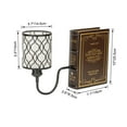 thumbnail image 4 of Kiven Cordless Bookshelf Lamp, Rechargeable Bookcase Lighting with Iron Lampshade, Farmhouse Decorative Bookend, Cordless Table Lamp for Bedside Bookshelf Cabinet Home Decor DZ0484, 4 of 7