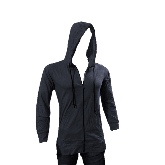 Syllion T Shirt Hoodie, Long sleeve - Big and Tall - Lightweight