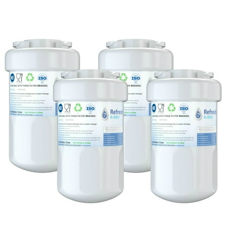 

Replacement For GE GSH25JGDDWW Refrigerator Water Filter - by Refresh (4 Pack)