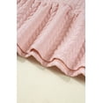 thumbnail image 6 of Delicacy Braided Texture Ruffle Hem Top Drawstring Loose Pants Set, 6 of 13