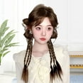 thumbnail image 4 of Braid Hair Extension, Hair Extension 2 Pcs High Temperature Silk  for Styling Deep Brown,Light Brown, 4 of 7